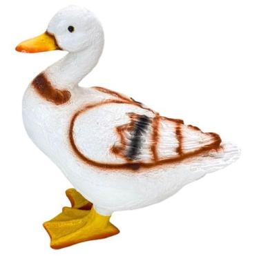 Imagem de Escultura Pato em Pé 28Cm Resina - Ornamento de Jardim - LZ Decorações