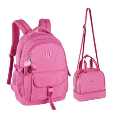 Imagem de Kit Mochila de Costas e Lancheira Térmica Rebecca Bonbon Escolar Soft 