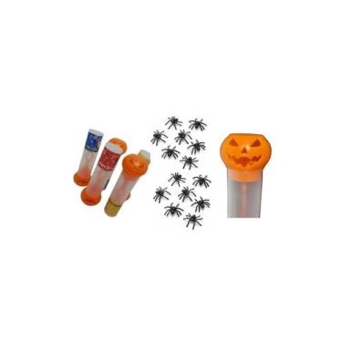 Imagem de Kit Pegadinha Halloween Aranha + Tubo Bolha Divertido Assustar - Vende