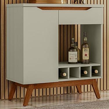 Imagem de Aparador Tóquio com Adega 1 Porta 1 Gaveta Off White 17177 - Olivar Móveis