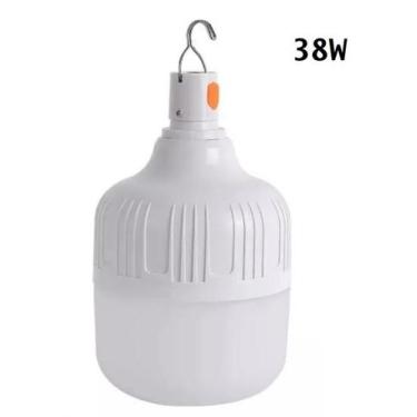 Imagem de Lâmpada De Led Bulbo Recarregavel Portatil Camping Pesca 38w - DP