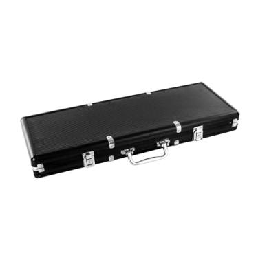 Imagem de Estojo de transporte para chip, portátil, anticolisão, durável, com trava, jogos, recipiente de armazenamento grosso para viagens, mulheres , preto