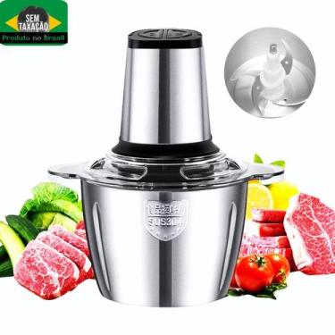 Imagem de Picador Moedor De Legumes Temperos Carne 850W 4 Lâminas 110v - REIS VA