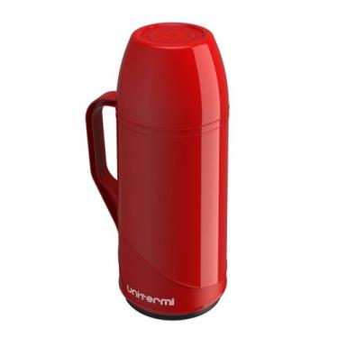 Imagem de Garrafa Térmica 500ml Roma Unitermi Chimarrão Tereré Café -, Vermelho,