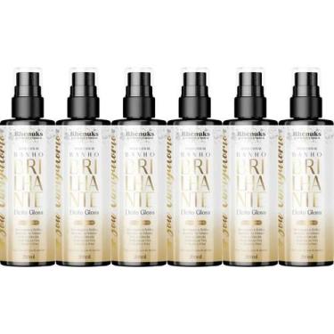 Imagem de Atacado 6 Spray Capilar Banho Brilhante Efeito Gloss Hidratação e Bril