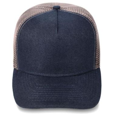 Imagem de Boné Aba Curva Masculino Liso Trucker Redinha Telinha Diversos Cores M