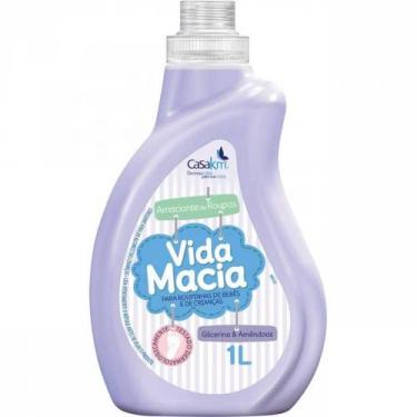 Imagem de Amaciante de Roupas Vida Macia Glicerina & Amêndoas 1L, Lavanda e Amên