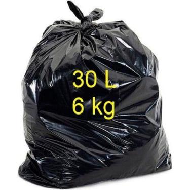 Imagem de Sacos Para Lixo 400Un Preto Reforçado 30 Litros - HIGIPACK