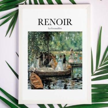 Imagem de Quadro Decorativo Renoir La Grenouillère 45x34cm - com vidro - Quadros