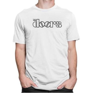 Imagem de Camiseta Masculina The Doors Banda De Rock - SEMPRENALUTA, Branco, M