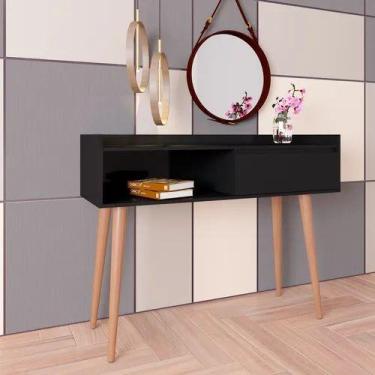 Imagem de Aparador buffet retro delta delux classico glos preto - Village Móveis