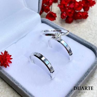 Imagem de Par de Alianças para Namoro em prata 950 - 3mm  Istambul  - Duarte Joi