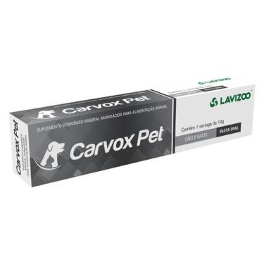 Imagem de Carvox Pet Lavizoo 14g Carvão Vegetal Ativado Pasta Cães e Gatos
