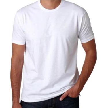 Imagem de Camiseta Básica Branca Sublimação Malha 100% Poliéster - Pequenos Enca