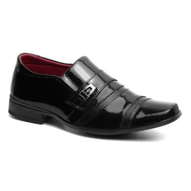 Imagem de Sapato Social Verniz Masculino 803 N 37 ao 45 - Iden Shoes, Preto, 41