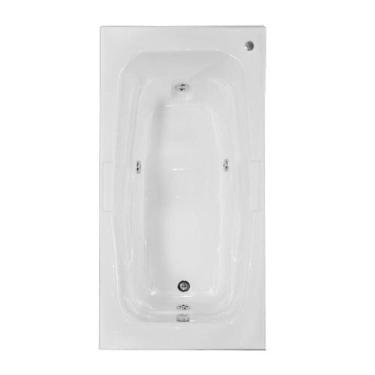 Imagem de Banheira Retangular Barcelona com hidro - Brasil Banheiras, 1,30X0,80X