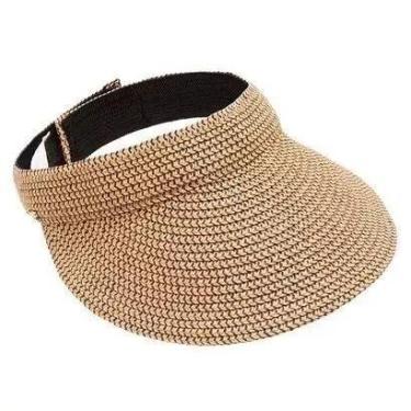 Imagem de Kit 4 Viseira Chapeu Praia Estilo Feminina Dobravel Forrado - Mrvendas