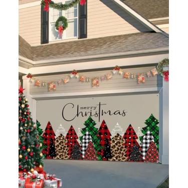 Imagem de Capa de banner de porta de garagem Singingin Merry Christmas 183x396cm