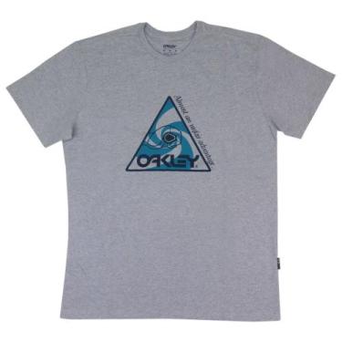 Imagem de Camiseta Oakley B1B Bike Grip Heather Grey, M, Cinza