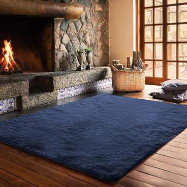 Imagem de Tapete Pele De Coelho Antiderrapante Retangular Melody 100x140cm - Jol