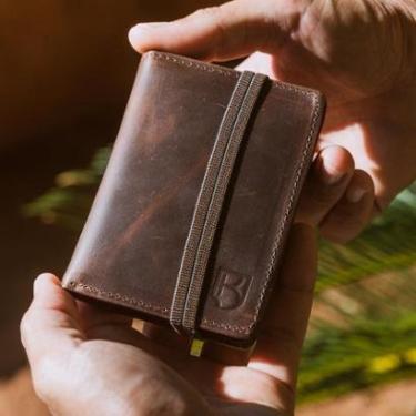 Imagem de Carteira Masculina de Couro com Elástico Tecnologia RFID CNH-Masculino