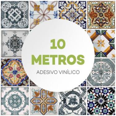 Imagem de Papel Parede Adesivo Azulejo Português Cozinha Lavável - Criptonita, 1