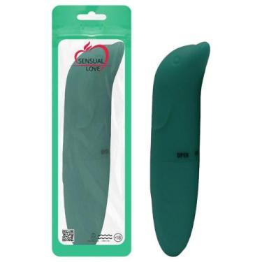 Imagem de Vibrador Golfinho Ponto G Aveludado Sensual Love, Verde