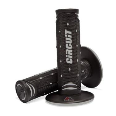 Imagem de Par De Manoplas Circuit Jupiter Everyday - Preta e Cinza - Bros Xre300