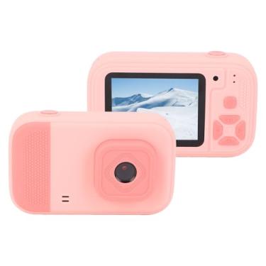Imagem de Gravador de Vídeo Compacto, Câmera Digital de 2,4 Polegadas 48MP 1080P Zoom Digital 4x Anti Vibração Câmera Portátil Com Luz de Preenchimento Integrada para Crianças Iniciantes