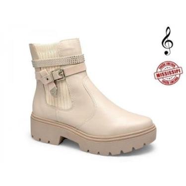 Imagem de Bota Cano Curto Mississipi MI612 - Marfim-Feminino