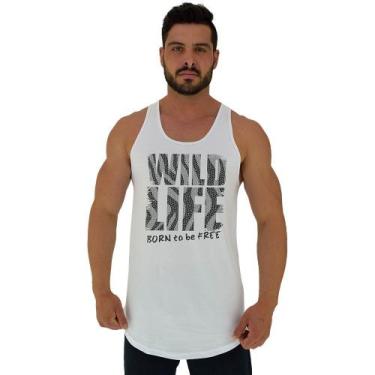 Imagem de Regata Longline Estampada Masculina MXD Conceito Wild Life, G, Masculi
