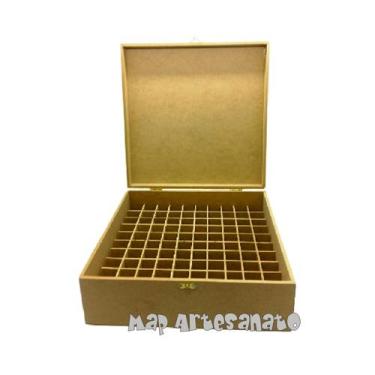 Imagem de Caixa Expositor  Porta Esmalte e Batom Mdf Cru 100 Esmaltes R: 1656 - 