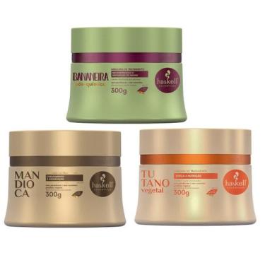 Imagem de Kit Cronograma Capilar Para Cabelos Quimicamente Tratados 3X 300g - Ha