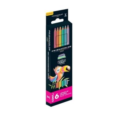 Imagem de Prismacolor Pastel Colored Pencils Set, 6 count, Brilliant Colors, Junior 4.0mm