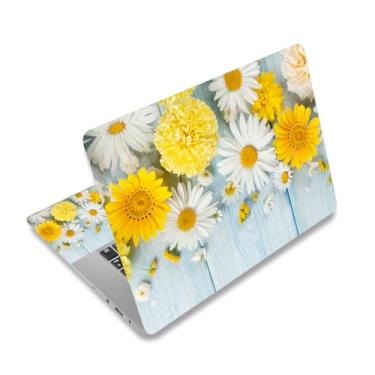 Imagem de 12,1 13 13,3 14 15 15,4 15,4 15,6 polegadas adesivo de vinil para laptop personalizado adesivo universal para netbook skin adesivo reutilizável notebook PC arte decalque capa protetora (crisântemo)