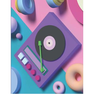 Imagem de Notebook - CD Player- A beautiful and unique SHORT HAND PAPER notebook/journal. 200 pages. 90gsm paper. A4 notebook: Travel Friendly - Back To School - Gift