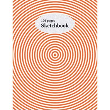 Imagem de 100 Pages Sketchbook: 8.5" x 11" Unlined/Unruled Notebook Journal for Drawing, Doodling, Designing, Learning, Painting, Sketching, Writing. (Multi circle background cover volume 8)