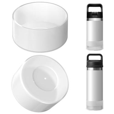 Imagem de Linkidea Bota para garrafa de água compatível com YETI Rambler Jr. Kids 340 g, Rambler 340 g/510 g, Yonder 567 g/740 g, protetor de silicone antiderrapante para garrafa (transparente/pacote com 2)