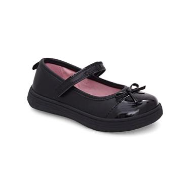 Imagem de Carter's Sapatilha Aggie Mary Jane para meninas, Preto, 11 Little Kid