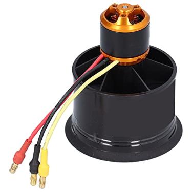 Imagem de Ventilador Canalizado RC 50 Mm, 12 Lâminas, Com Motor Sem Escova, Adequado para a Maioria Dos Aviões RC do Mercado (5000kv no sentido horário)