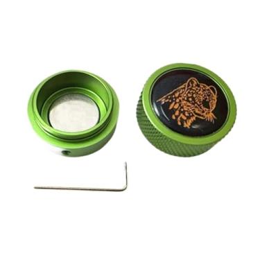 Imagem de UGPLM Suporte de giz para taco de bilhar, caixa de transporte de metal pequena portátil para taco de bilhar, presente para amantes de bilhar, Verde