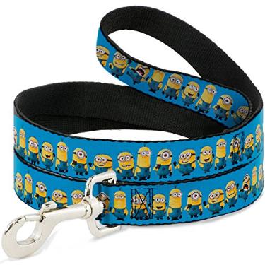 Imagem de Buckle-Down Coleira para animais de estimação - Meu Malvado Favorito Minions Linha de pé Azul - 4 pés de comprimento - 3,8 cm de largura