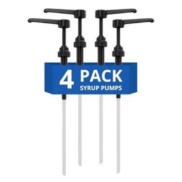 Imagem de STMAX bomba de xarope de café compatível com torani 24 onças - garrafa de 25 onças/monin de 1 litro/garrafas davinci de 750 ml - conjunto de bombas dispensadoras de óleo de sabão multius