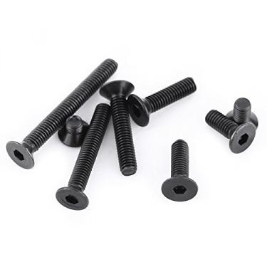 Imagem de 200 Unidades Caixa M3 Cabeça Plana Escareada Sextavada Soquete Parafuso Conjunto de Variedade de Fixadores de Máquina para Conserto de Eletrodomésticos de Escritório Doméstico