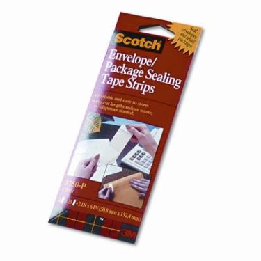 Imagem de Scotch Tiras De Fita De Vedação De Envelope/Embalagem 50/Pacote [Conjunto De 2] 6 Em Opaco