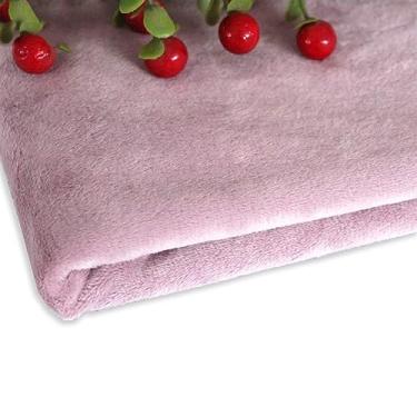 Imagem de Tecido 160 cm de largura curto de cristal de pelúcia super macio para costura, faça você mesmo, tecido têxtil doméstico feito à mão para brinquedos, tecido de pelúcia para costura (23,50 cm x 160 cm)