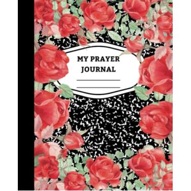 Imagem de Prayer Journal Composition Notebook Lined for Bible Study Notes, Prayer Requests, Daily Gratitude Journaling, 200 Pages (100 Sheets): Prayer Journal ... Prayer Requests, Daily Gratitude Journaling