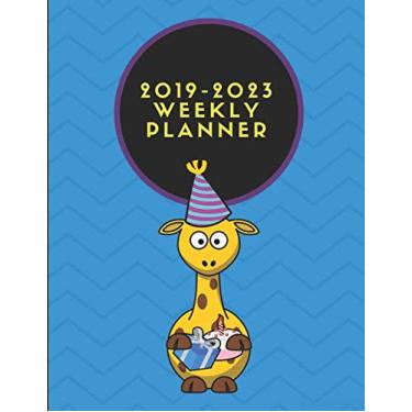Imagem de 2019-2023 Weekly Planner: Giraffe Themed Five Year Diary