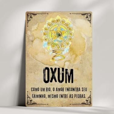 Imagem de Coleção 20 Quadros A Força dos Orixás em Arte Decorativa - Impresso e cortado a laser - Tamanho 20x14cm - Decoração (Oxum)