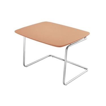 Imagem de Mesa de Centro Kairos Base Cromada 54x43cm LarFlex, Coral